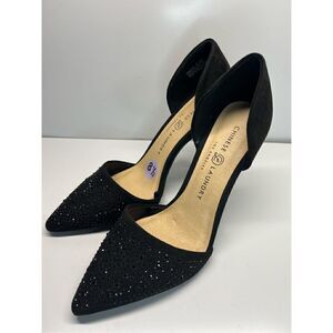 Chinese Laundry Pumps Stiletto Size 8.5 Black Pointy Toes Suede Gorgeous